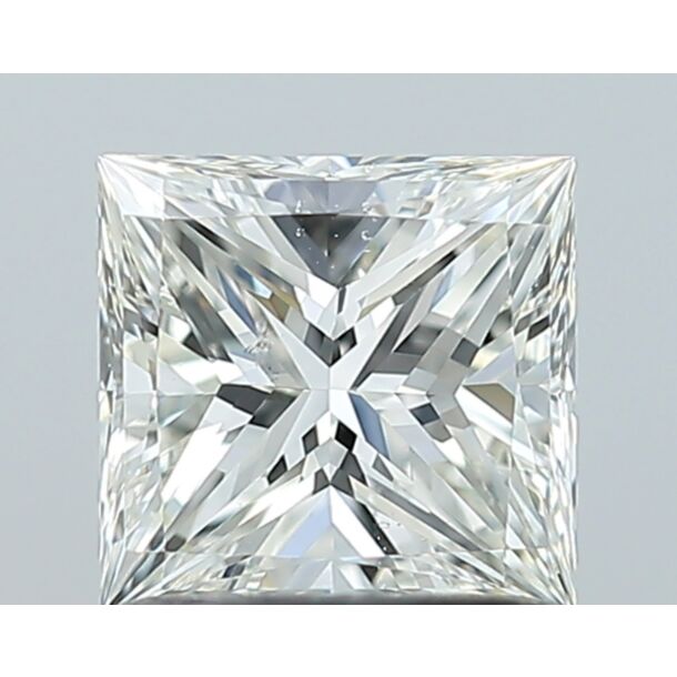 1 Carat Natural Diamond, Princess Cut, Color I, Clarity SI1
