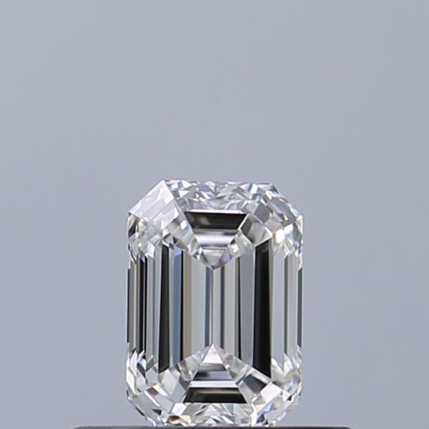 0.42 Karat Natürlicher Diamant Im Smaragdschliff, Farbe E, Reinheit VVS1 0.42 Karat Natürlicher Diamant Im Smaragdschliff, Farbe E, Reinheit VVS1