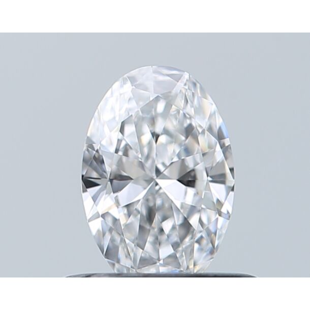 0.41 Carat Natural Diamond, Oval Cut, Color D, Clarity IF