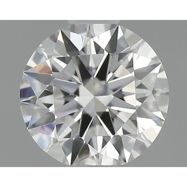 0.43 Carat Natural Diamond, Round Cut, Color H, Clarity VVS2