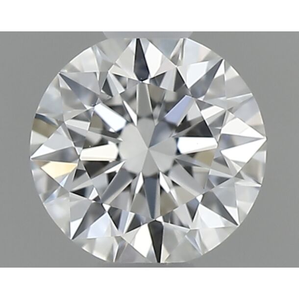0.32 Carat Natural Diamond, Round Cut, Color E, Clarity VVS2