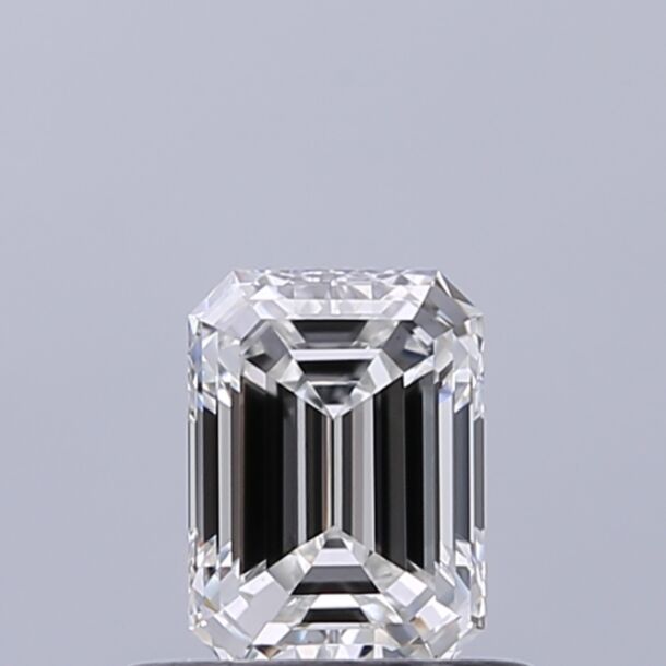 0.49 Carat Natural Diamond, Emerald Cut, Color F, Clarity VS1 0.49 Carat Natural Diamond, Emerald Cut, Color F, Clarity VS1