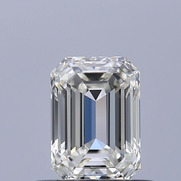 0.54 Carat Natural Diamond, Emerald Cut, Color I, Clarity VS1