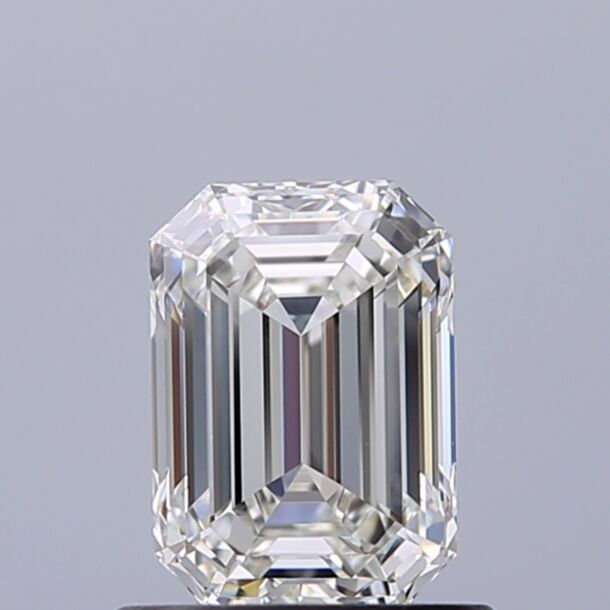 0.9 Karaat Natuurlijke Diamant met een Smaragd vorm, Kleur I, Zuiverheid FL