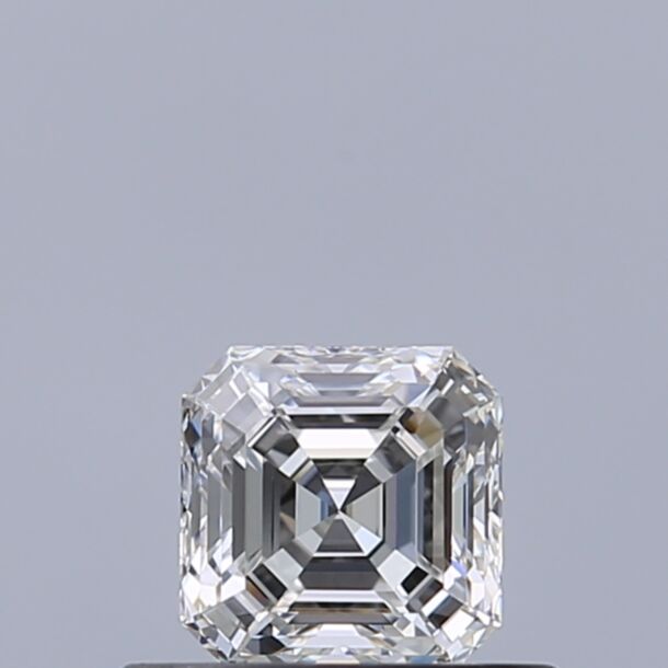 0.44 Karat Natürlicher Diamant Im Asscherschliff, Farbe F, Reinheit VVS1
