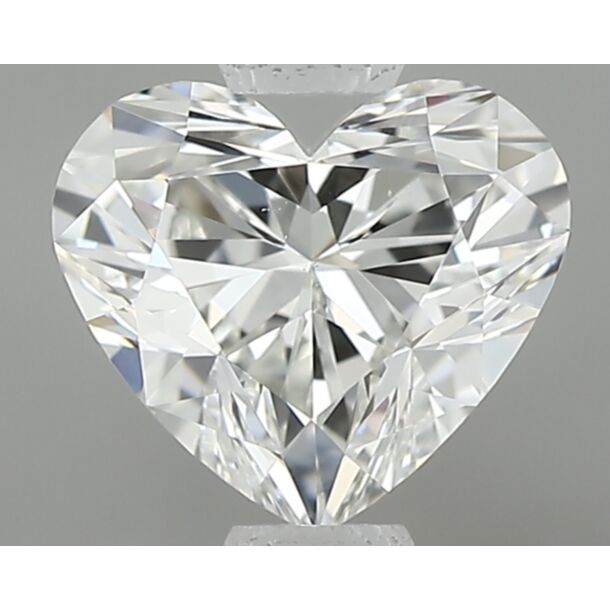 0.6 Carat Natural Diamond, Heart Cut, Color I, Clarity VS2