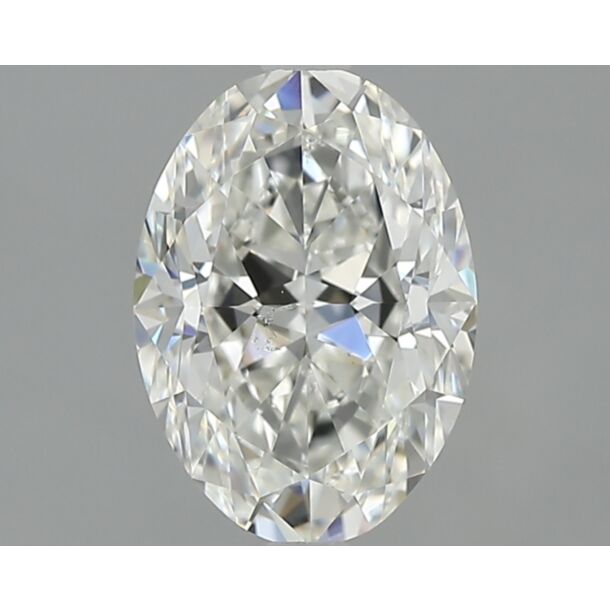 1.5 Carat Natural Diamond, Oval Cut, Color H, Clarity SI1