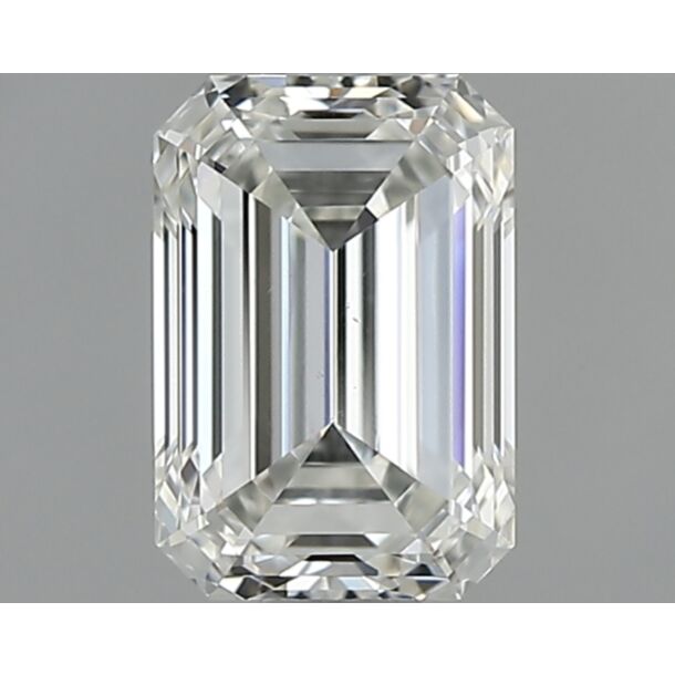 0.62 Karat Natürlicher Diamant Im Smaragdschliff, Farbe I, Reinheit VS2