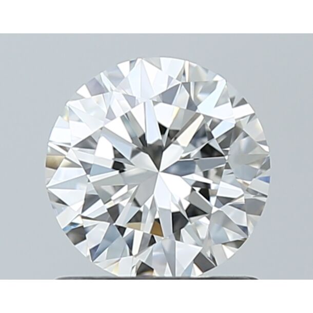 1 Carat Natural Diamond, Round Cut, Color H, Clarity VVS2