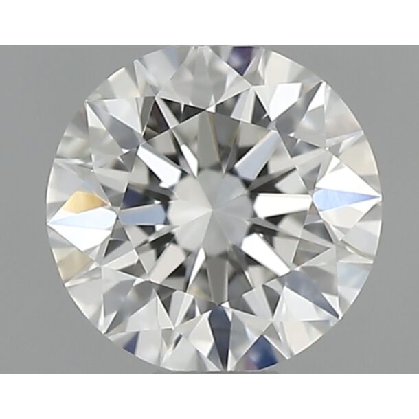 0.43 Carat Natural Diamond, Round Cut, Color H, Clarity VVS2
