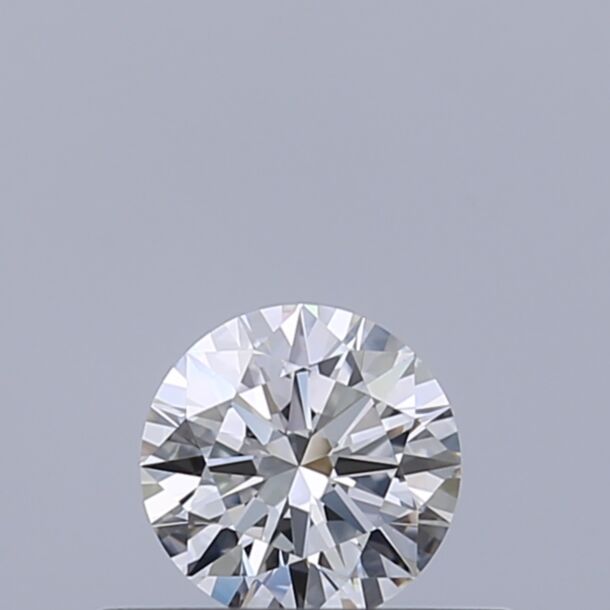 0.3 Carat Natural Diamond, Round Cut, Color E, Clarity VVS2