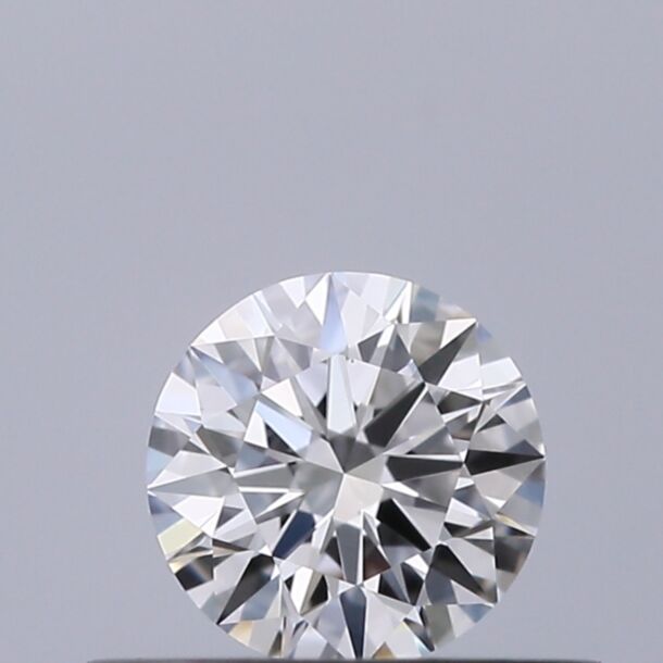 0.33 Carat Natural Diamond, Round Cut, Color F, Clarity VVS2
