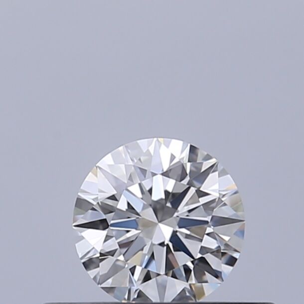 0.3 Carat Natural Diamond, Round Cut, Color E, Clarity VVS2