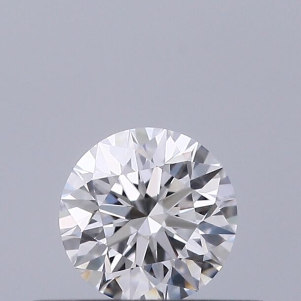 0.33 Carat Natural Diamond, Round Cut, Color D, Clarity VS1