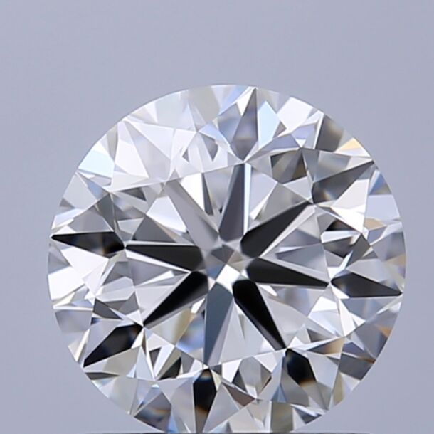 1 Carat Natural Diamond, Round Cut, Color E, Clarity VVS2
