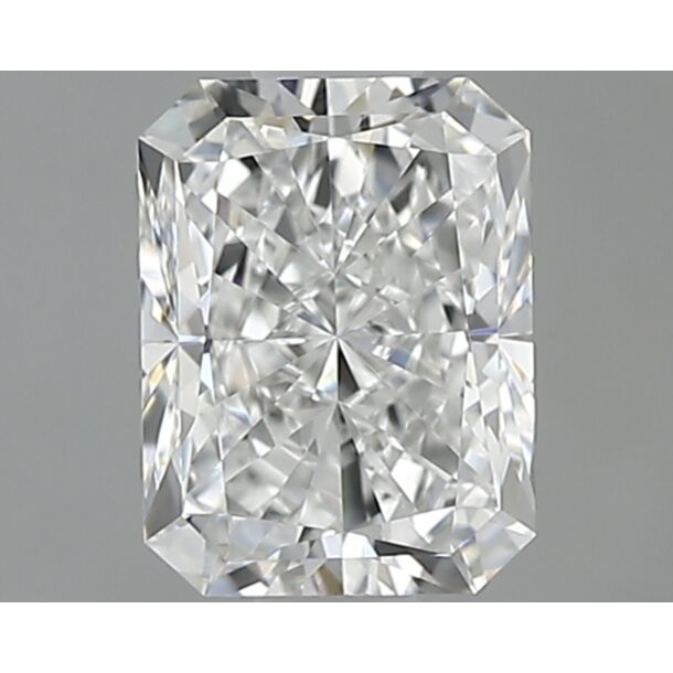 1 Carat Natural Diamond, Radiant Cut, Color E, Clarity IF