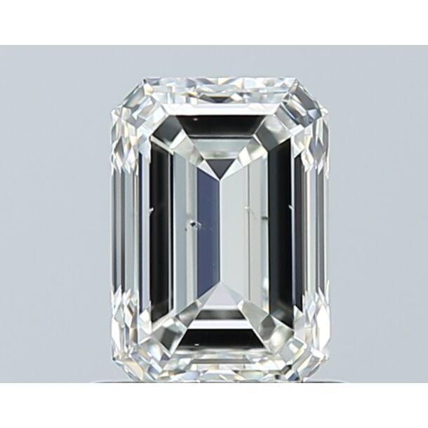 1 Carat Natural Diamond, Emerald Cut, Color I, Clarity SI1