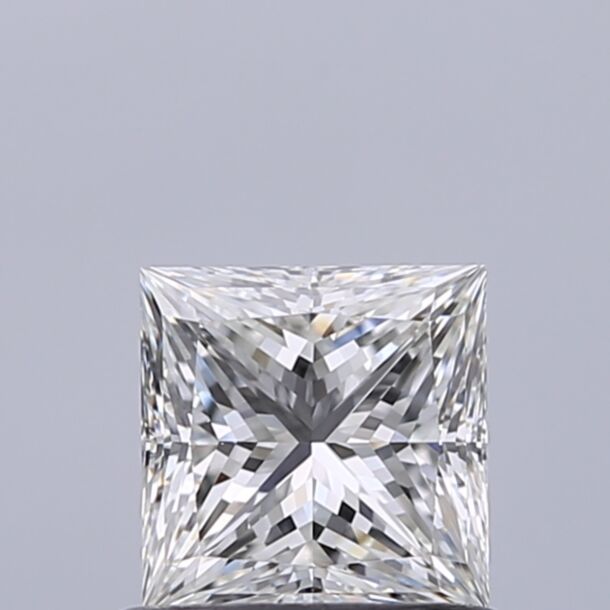0.73 Karaat Natuurlijke Diamant met een Prinses vorm, Kleur F, Zuiverheid IF