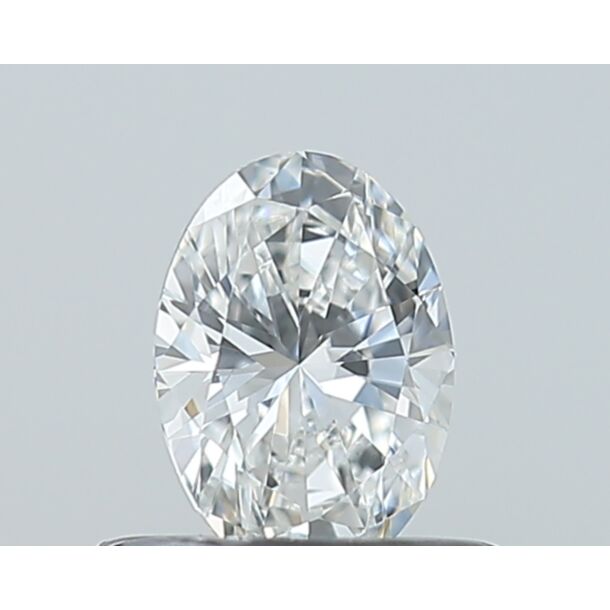 0.4 Carat Natural Diamond, Oval Cut, Color E, Clarity VVS2