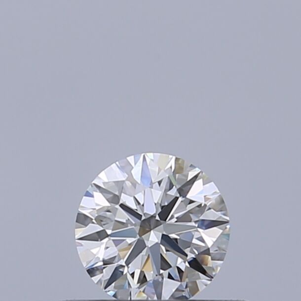 0.3 Carat Natural Diamond, Round Cut, Color E, Clarity VVS2