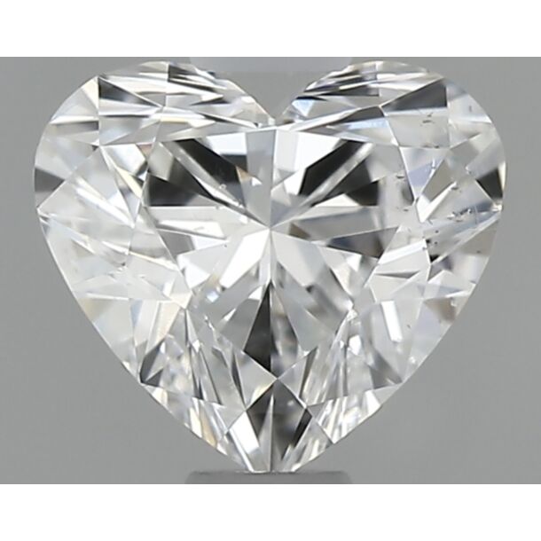 0.45 Carat Natural Diamond, Heart Cut, Color E, Clarity VS2