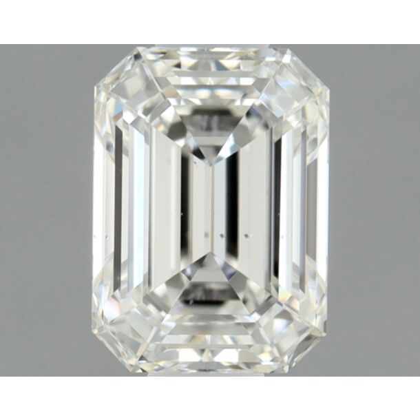 0.5 Karat Natürlicher Diamant Im Smaragdschliff, Farbe H, Reinheit VS2