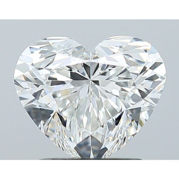 1.7 Karaat Natuurlijke Diamant met een Hart vorm, Kleur H, Zuiverheid VS2