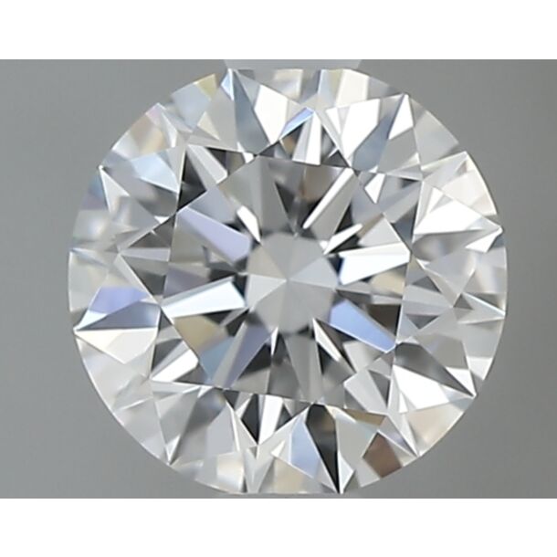 0.62 Carat Natural Diamond, Round Cut, Color D, Clarity IF