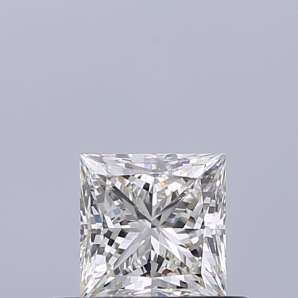 0.5 Carat Natural Diamond, Princess Cut, Color G, Clarity IF
