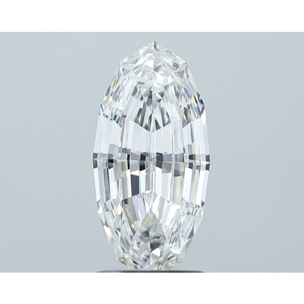 2.03 Carat Natural Diamond, Oval Cut, Color F, Clarity VS2