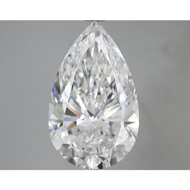 5.02 Karat Natürlicher Diamant Im Tropfenschliff, Farbe D, Reinheit VS2