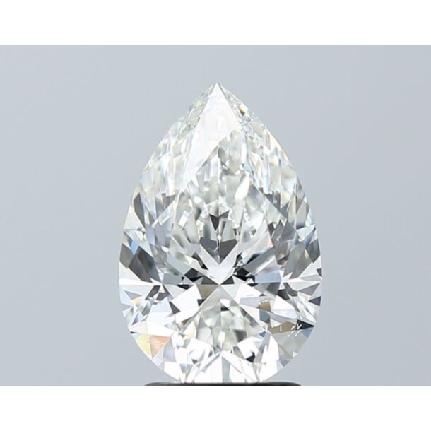 2.01 Karat Natürlicher Diamant Im Tropfenschliff, Farbe H, Reinheit SI1