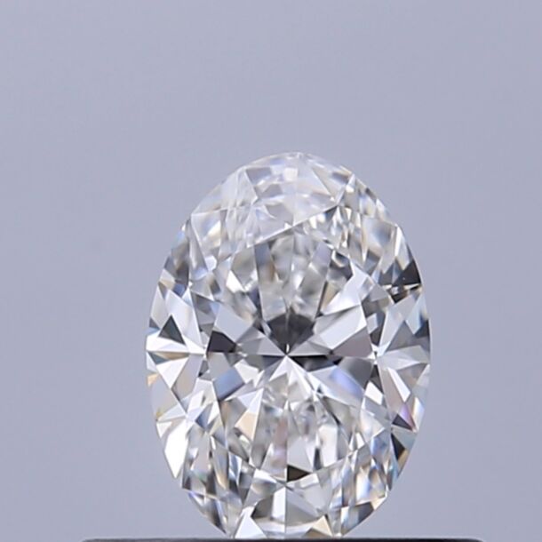 0.34 Carat Diamant Naturel de taille Oval, Couleur D, Pureté VVS2