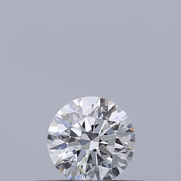 0.25 Carat Natural Diamond, Round Cut, Color D, Clarity IF