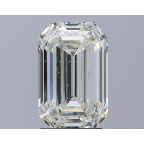 3 Carat Diamant Naturel de taille émeraude, Couleur I, Pureté SI1