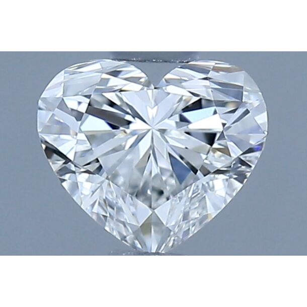 0.4 Carat Natural Diamond, Heart Cut, Color F, Clarity VVS2