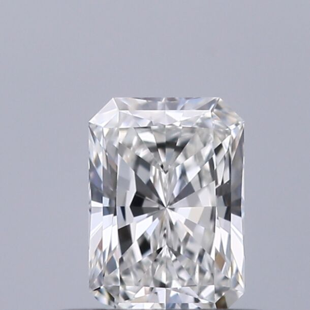 0.4 Carat Natural Diamond, Radiant Cut, Color F, Clarity VVS2