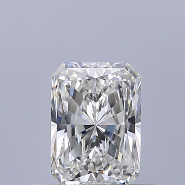 0.52 Carat Natural Diamond, Radiant Cut, Color H, Clarity VVS2 0.52 Carat Natural Diamond, Radiant Cut, Color H, Clarity VVS2