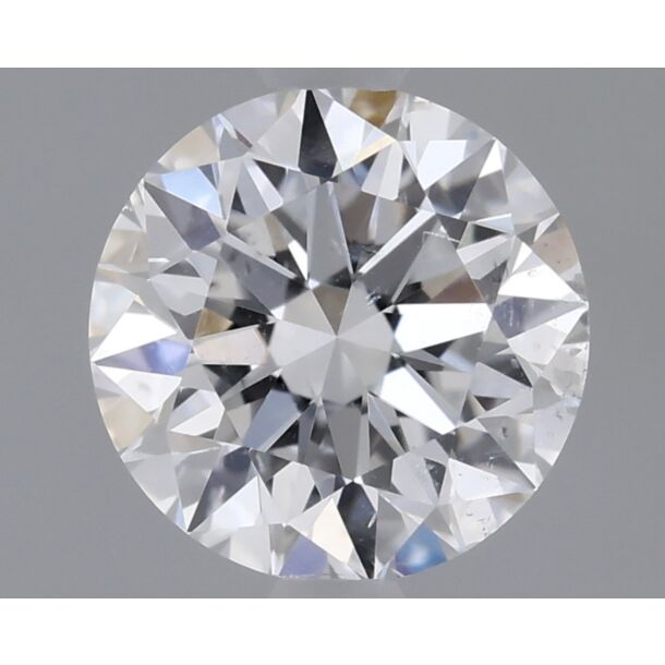 0.6 Carat Natural Diamond, Round Cut, Color D, Clarity SI1