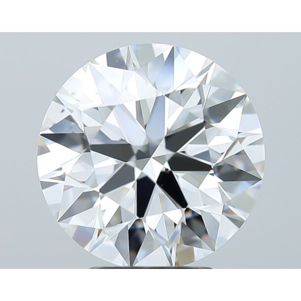 4.02 Carat Natural Diamond, Round Cut, Color E, Clarity VS2