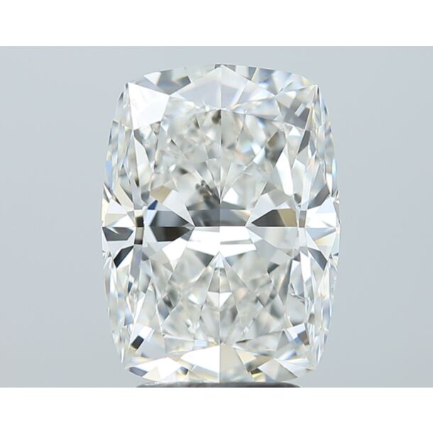 4 Carat Natural Diamond, Cushion Cut, Color H, Clarity SI1