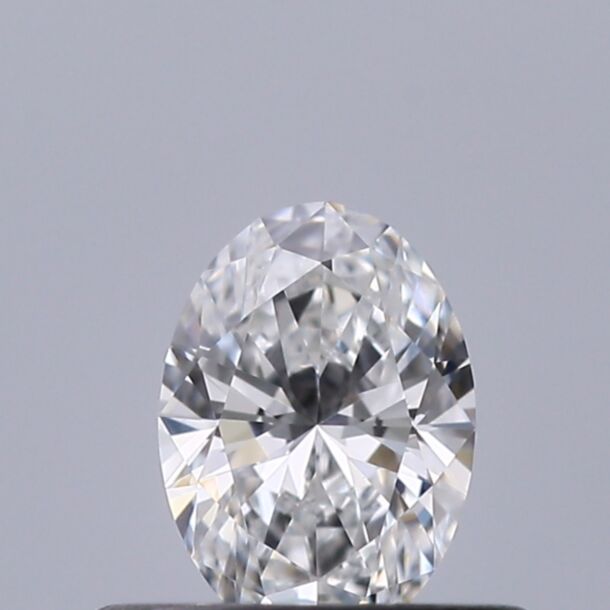 0.32 Carat Natural Diamond, Oval Cut, Color D, Clarity VVS1