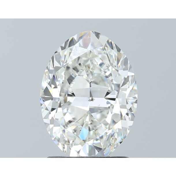 2.01 Carat Diamant Naturel de taille Oval, Couleur H, Pureté SI1