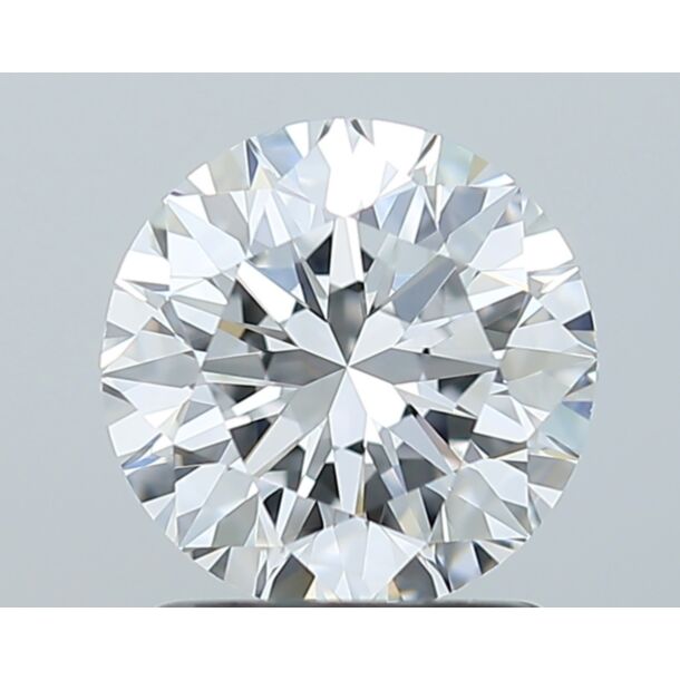 1.5 Carat Natural Diamond, Round Cut, Color E, Clarity VS2