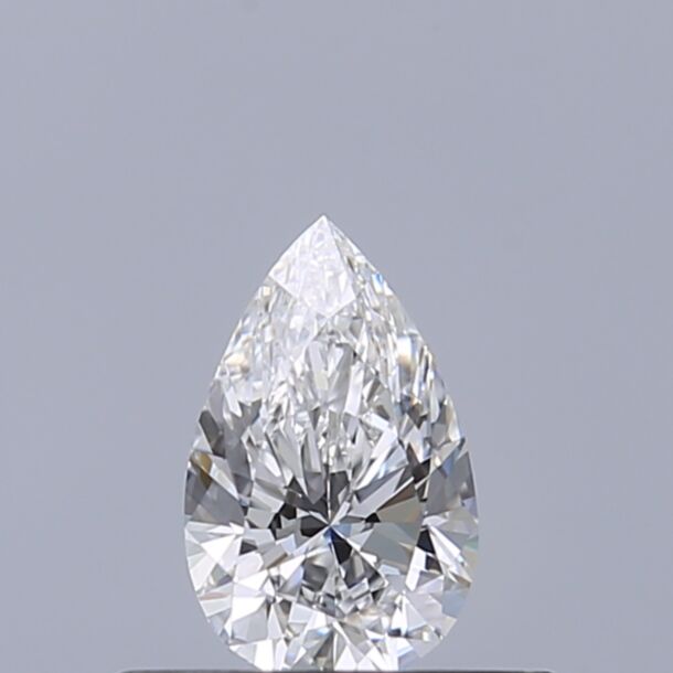 0.32 Carat Natural Diamond, Pear Cut, Color E, Clarity VVS1