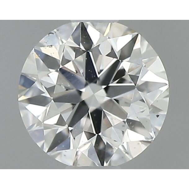 0.5 Carat Natural Diamond, Round Cut, Color I, Clarity SI1