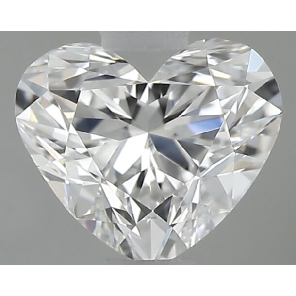 0.36 Carat Natural Diamond, Heart Cut, Color D, Clarity VVS2 0.36 Carat Natural Diamond, Heart Cut, Color D, Clarity VVS2