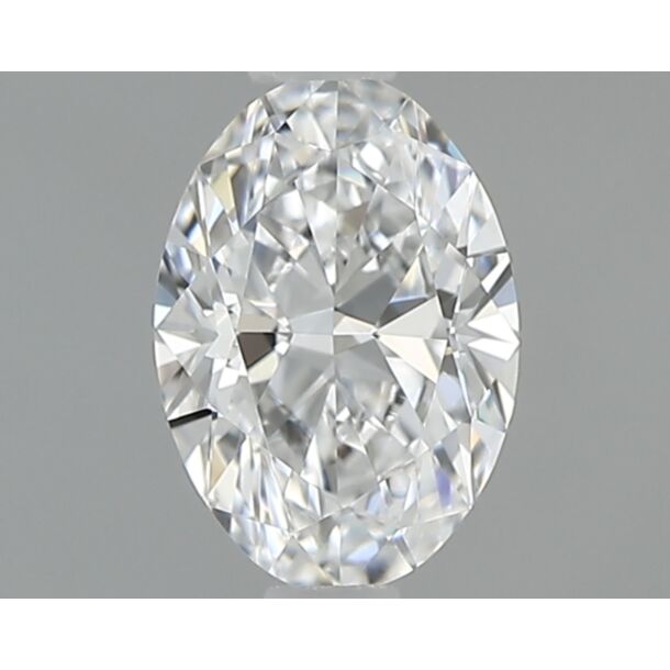 0.4 Carat Natural Diamond, Oval Cut, Color D, Clarity VVS1
