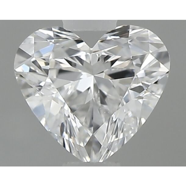 0.37 Carat Diamant Naturel de taille Coeur, Couleur D, Pureté VVS2