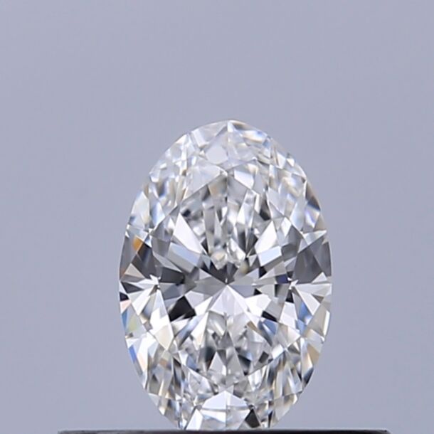 0.31 Carat Natural Diamond, Oval Cut, Color D, Clarity VVS1